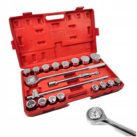 MAR-POL ZESTAW KLUCZE NASADOWE 21PC 3/4" 19-50mm 12-kąt WALIZKA M58253