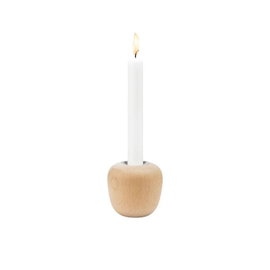 Świecznik Ora 8 cm (drewno bukowe) Nordic Stelton