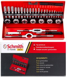 SCHMITH KOMPLET NARZYNEK I GWINTOWNIKÓW 18500032 WALIZKA SQNG-01