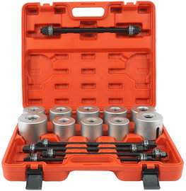 ŚCIĄGACZ TULEI WAHACZA ŁOŻYSK PRASY 34-82 mm ZESTAW DO PRASY HYDRAULICZNEJ