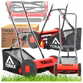 KOSIARKA RĘCZNA PCHANA MECHANICZNA BĘBNOWA TORAX TK300 + KOSZ 30cm 14-47 mm