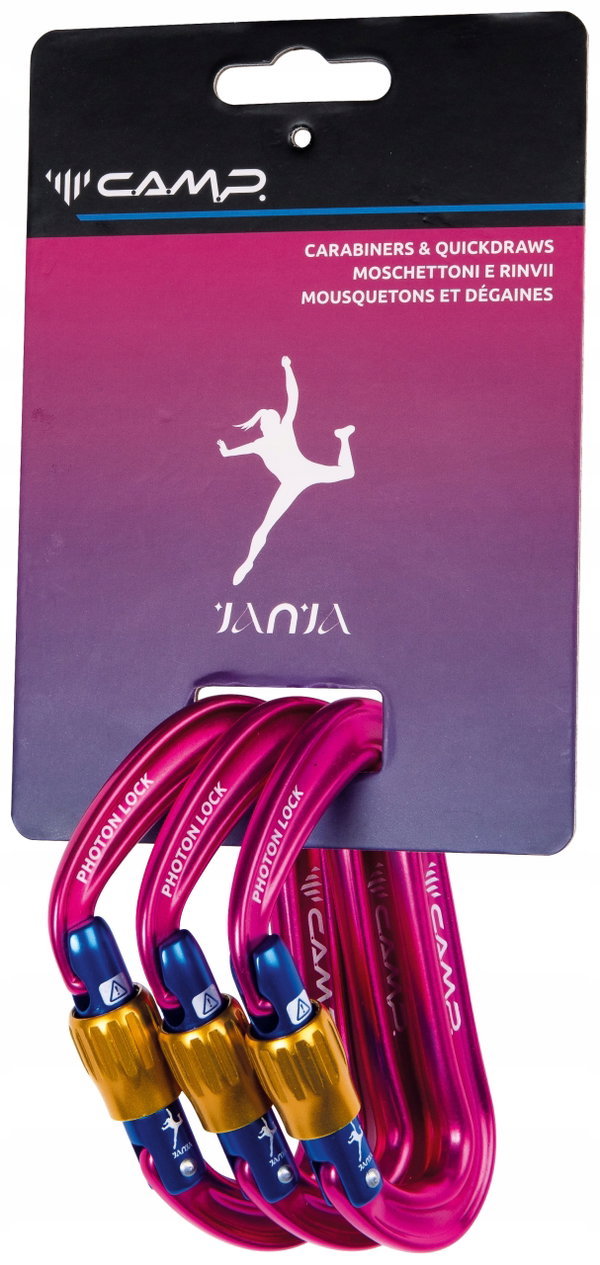 Zestaw karabinków wspinaczkowych Camp Photon Lock Janja 3 Pack