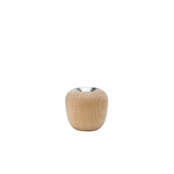 Świecznik Ora 6,5 cm (drewno bukowe) Nordic Stelton