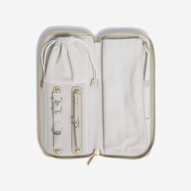 Etui na biżuterię podróżne zasuwane (beżowe) Travel Stackers