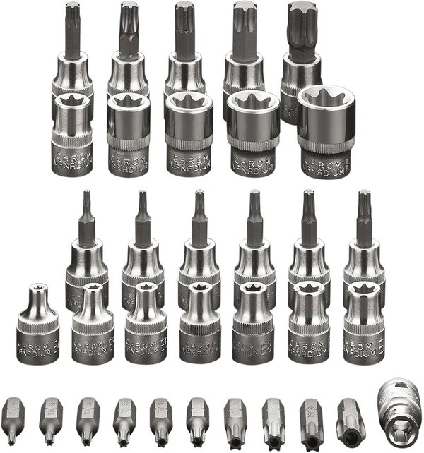 NEO TOOLS ZESTAW BITÓW I NASADEK TORX 3/8 34 ELEMENTÓW WALIZKA NEO 08-711