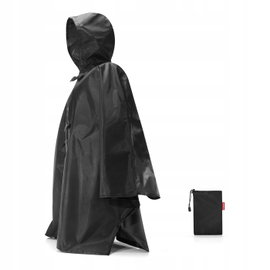 Peleryna przeciwdeszczowa (czarna) Mini Maxi Poncho Reisenthel
