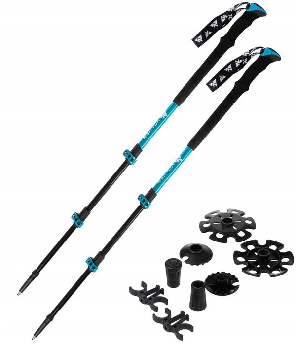 VOLVEN Kije trekkingowe Adventure Pro niebieskie