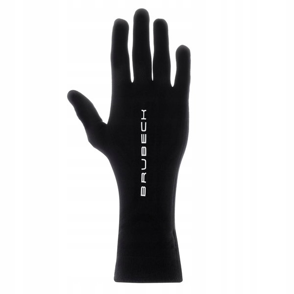 BRUBECK Rękawiczki Merino GE10020 - Black S/M