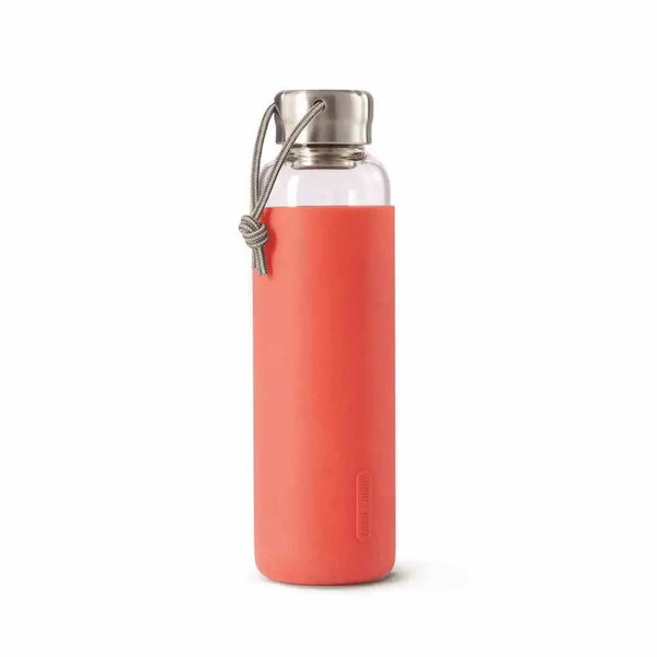 Butelka szklana na wodę 600 ml (koralowa) Black+Blum