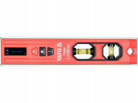 POZIOMNICA TORPEDO Z DALMIERZEM LASEROWYM 230MM LED ABS 10M MAGNES USB-C