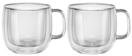 Zwilling Sorrento Zestaw dwóch szklanek do cappuccino z uchwytem 450 ml