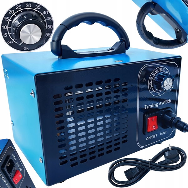 GENERATOR OZONU OCZYSZCZACZ MOCNY 70 000 MG/H OZONATOR +TIMER CZASOMIERZ