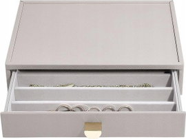 Organizer na naszyjniki z szufladą (taupe) Classic Stackers