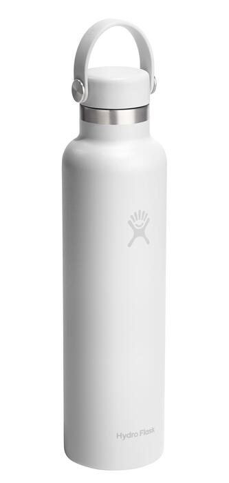 Butelka termiczna 710 ml Standard Mouth Hydro Flask biała z uchwytem