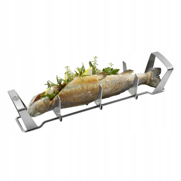 GEFU Ruszt do ryb BBQ STALOWY 3 Stopniowy WYGODNY