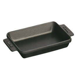 Staub Prostokątna mini forma do pieczenia 250 ml, czarny