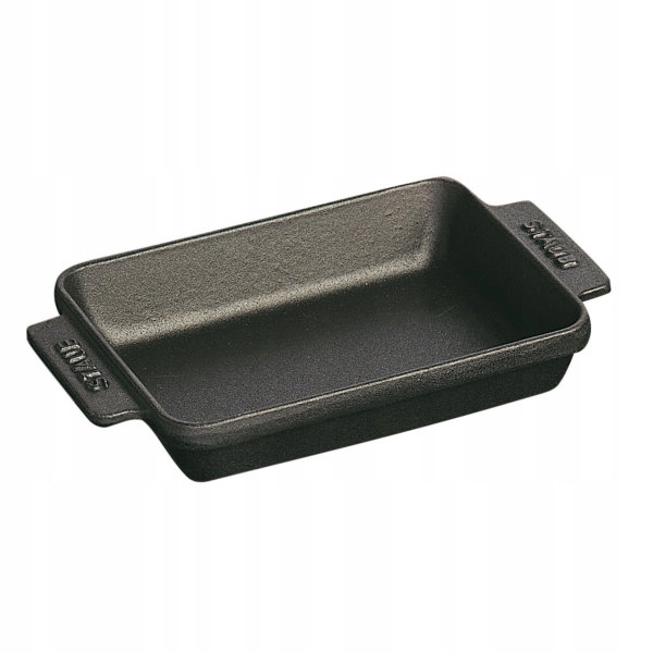 Staub Prostokątna mini forma do pieczenia 250 ml, czarny
