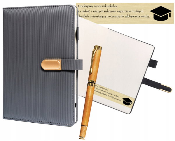 Zestaw upominkowy PETERSON notes + długopis + Grawer personalizacja prezent
