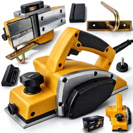 STRUG ELEKTRYCZNY DO DREWNA HEBLARKA 1800W HEBEL STOLARSKI 0-3MM OD4021