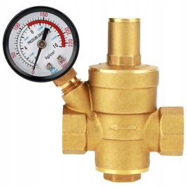 IBO ZAWÓR REDUKTOR CIŚNIENIA WODY REGULATOR 1" CAL DN25 + MANOMETR
