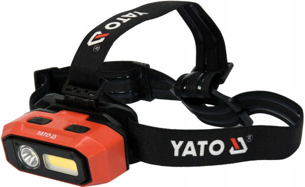 YATO LATARKA CZOŁOWA LED AKUMULATOROWA MOCNA 800LM CZUJNIK RUCHU YT-08594