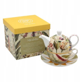 ROSE&TULIPANI MIRABILIA czajniczek Tea4One ze spodkiem 300 ml, żółty