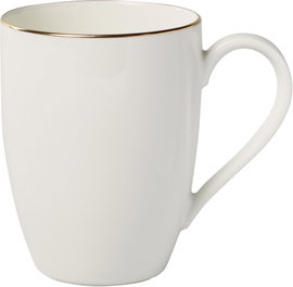 Villeroy Boch Anmut Gold kubek z uchem biały/złoty