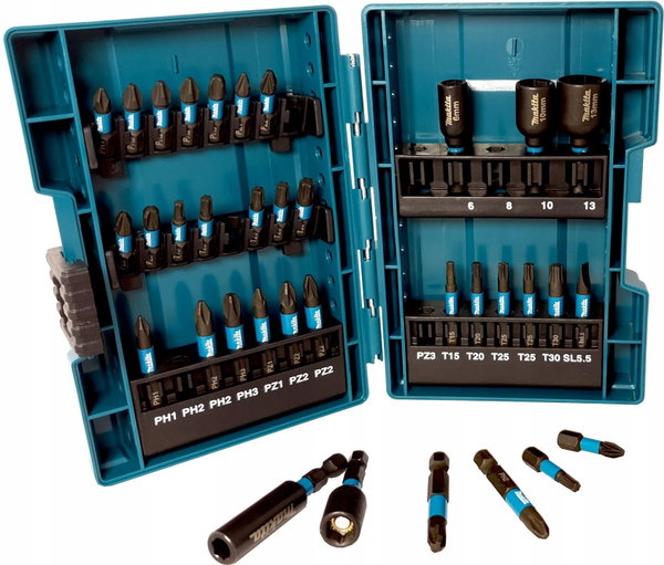 MAKITA B-66880 ZESTAW BITÓW NASADEK UDAROWYCH IMPACT BLACK 35 szt Makita PL
