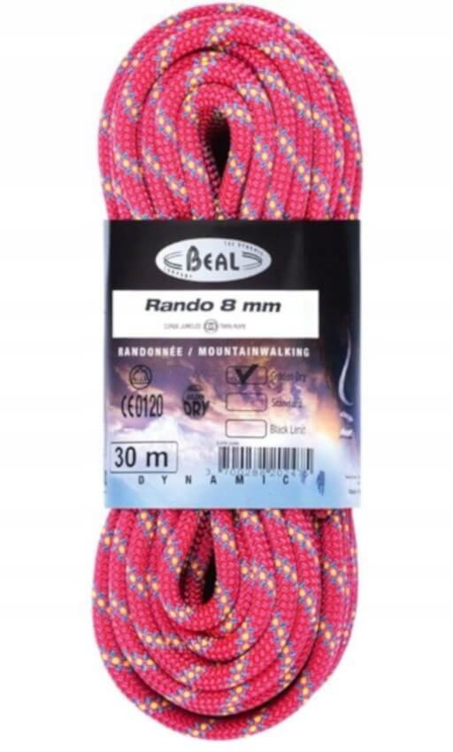 Lina dynamiczna Beal Rando 8 MM 20M Golden Dry Pink