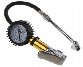 PISTOLET Z MANOMETREM DO POMPOWANIA KÓŁ METALOWY