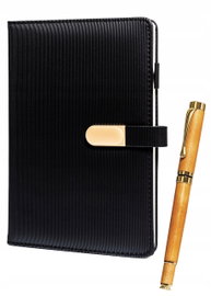 Zestaw notes + długopis metalowy elegancki planer organizer A5 Peterson