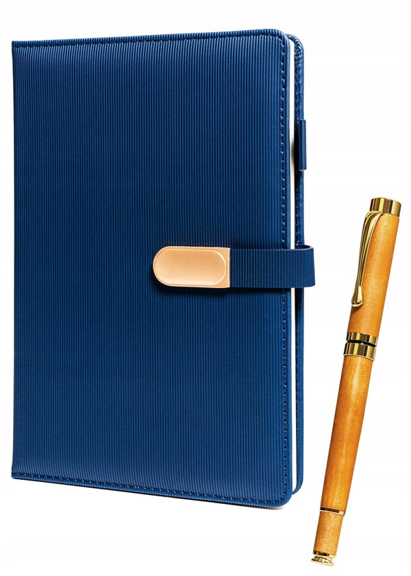 Notatnik A5 z długopisem notes w linie twardy organizer zestaw PETERSON