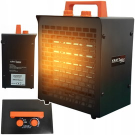 NAGRZEWNICA ELEKTRYCZNA GRZEJNIK FARELKA 3500W REGULACJA TERMOSTAT KD11991