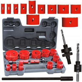 OTWORNICE BI-METAL 17 SZT WALIZKA PLASTIKOWA MAR-POL M22576