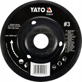 YATO YT-59170 TARNIK WYPUKŁY DO DREWNA 125MM NR3