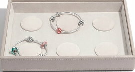 Organizer na 6 bransoletek charms (taupe) Classic Stackers