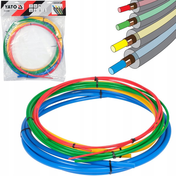 YATO ZESTAW PRĘTÓW DO GIĘCIA RUR WKŁADY 1/4" 3/8" 1/2" 5/8" YT-21860