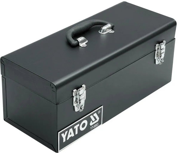 YATO SKRZYNKA NARZĘDZIOWA METALOWA 42,8x18x18CM 2 SZUFLADOWA YT-0883