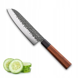 NÓŻ Santoku TWARDA STAL Japoński kuchenny OSTRY Starke Pro Toshiro 18 cm