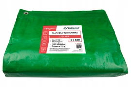 Plandeka 4x8 m Gruba 130g Zielona UV Mrozoodporna Ochronna Do Przyczepki