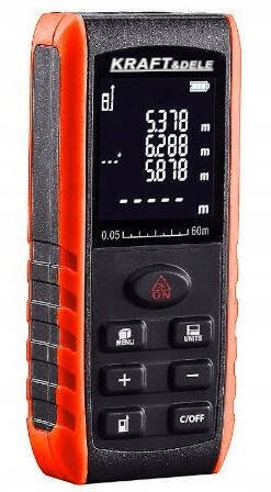 DALMIERZ LASEROWY 50M Z CZYTELNYM WYŚWIETLACZEM LCD BUZZER 2 mm +5x10 11417