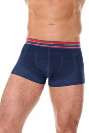 BRUBECK Bokserki męskie Merino BX10870 - Navy Blue l