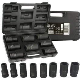 ZESTAW NASADEK UDAROWYCH BJC 3/4" NASADKI UDAROWE 17-32 mm 8PCS WALIZKA BJC