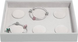 Pudełko na 6 bransoletek charms (jasnoszare) Classic Stackers