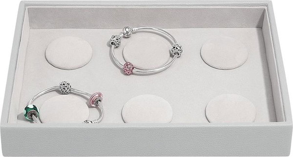 Pudełko na 6 bransoletek charms (jasnoszare) Classic Stackers