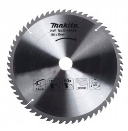 MAKITA D-46408 Piła tarcza do cięcia drewna 260x30 mm 60 Zębów MLT100