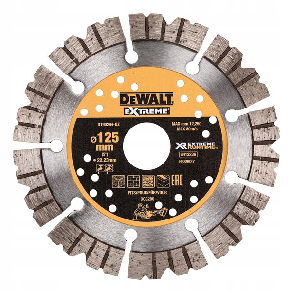 DeWALT DT90294 tarcza diamentowa segmentowa 125 MM do bruzdownicy DCG200
