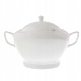 WAZA do ZUPY Porcelanowa do ROSOŁU SOSU Serwis Obiadowy Biała Tadar 2,5L