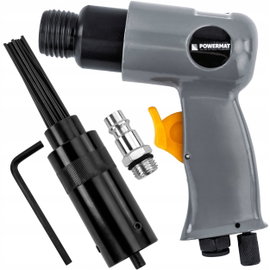 MŁOTEK PNEUMATYCZNY IGŁOWY 4500rpm 6,3 BAR + NASADKA 19 IGIEŁ PM-PMI-19T