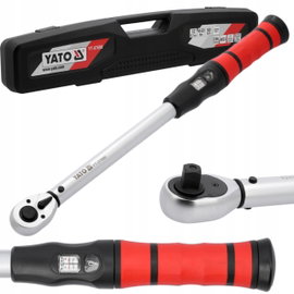 YATO KLUCZ DYNAMOMETRYCZNY 1/2" Z OKNEM NASTAWCZYM ZAKRES 40-220NM YT-07696